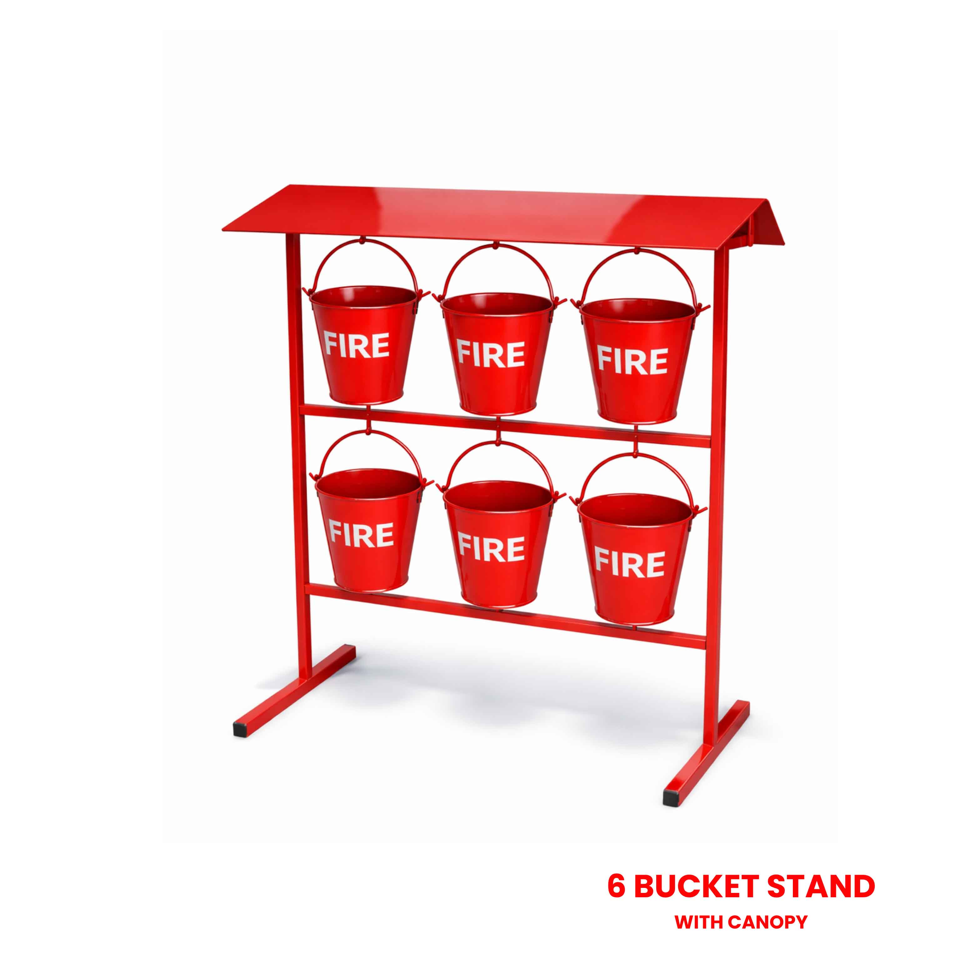 6 Bucket Stand with Canopy
