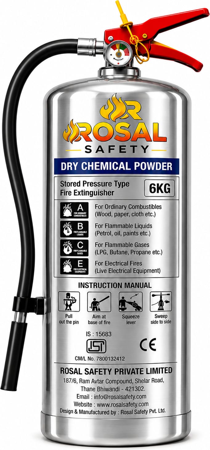 ABC Portable SS Fire Extinguisher 6KG