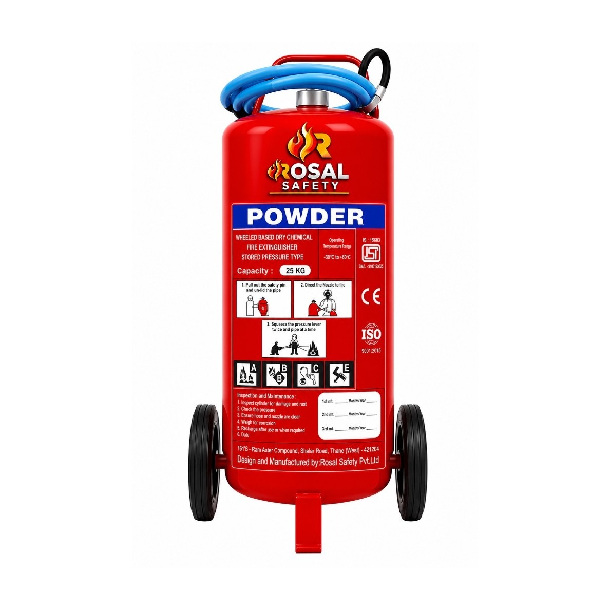 ABC Wheeled Fire Extinguisher (CO2)