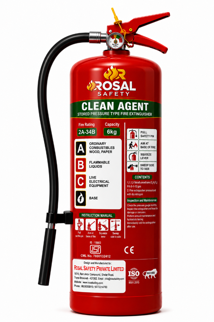 Clean Agent Portable Fire Extinguisher 2KG