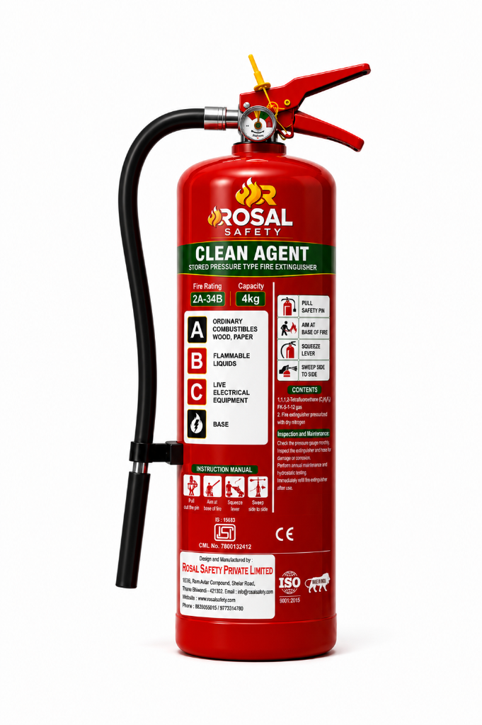 Clean Agent Portable Fire Extinguisher 4KG