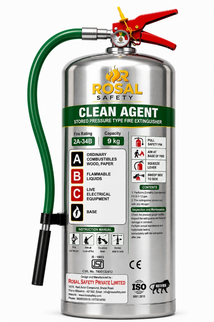 Clean Agent SS Fire Extinguisher 9KG