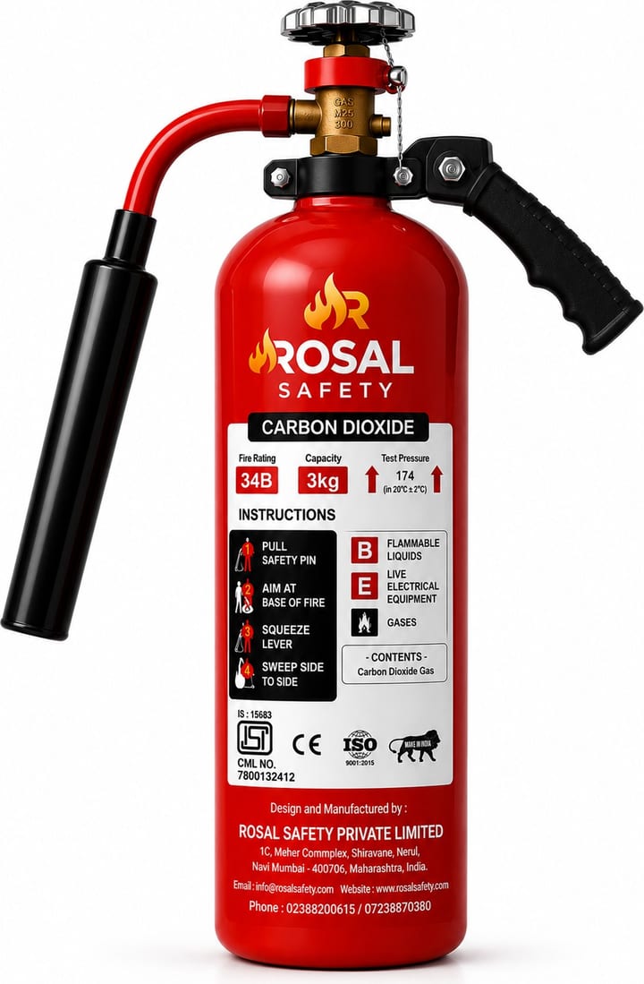 CO2 Portable Fire Extinguisher 3KG