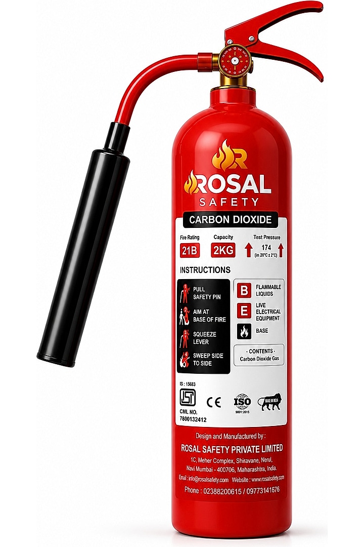 CO2 Portable Squeeze Grip Fire Extinguisher