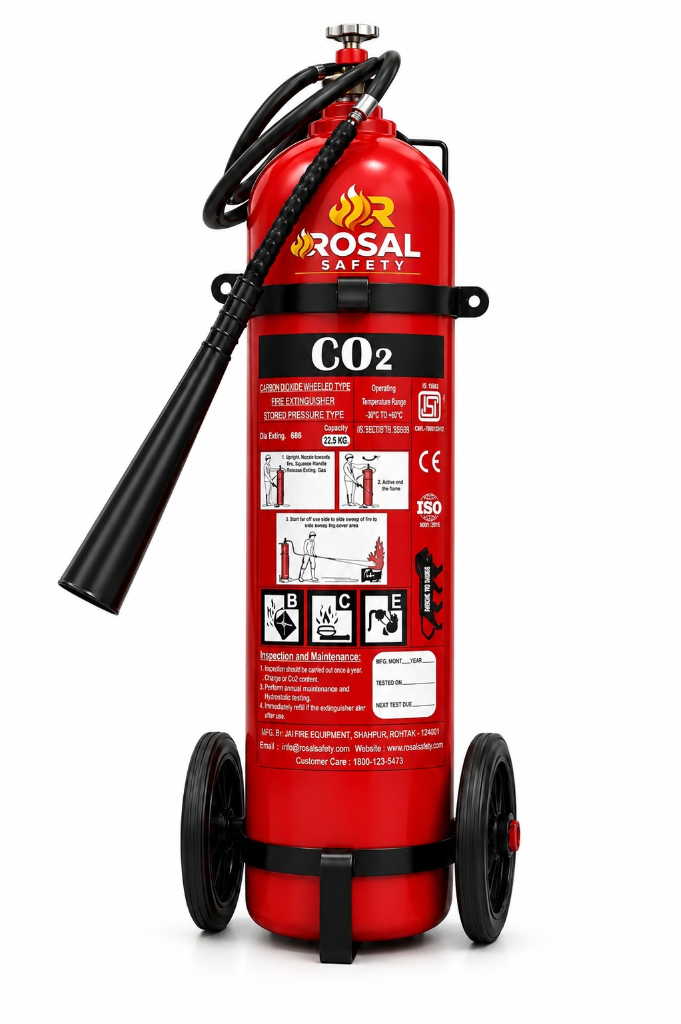 CO2 Wheeled Fire Extinguisher 22.5KG