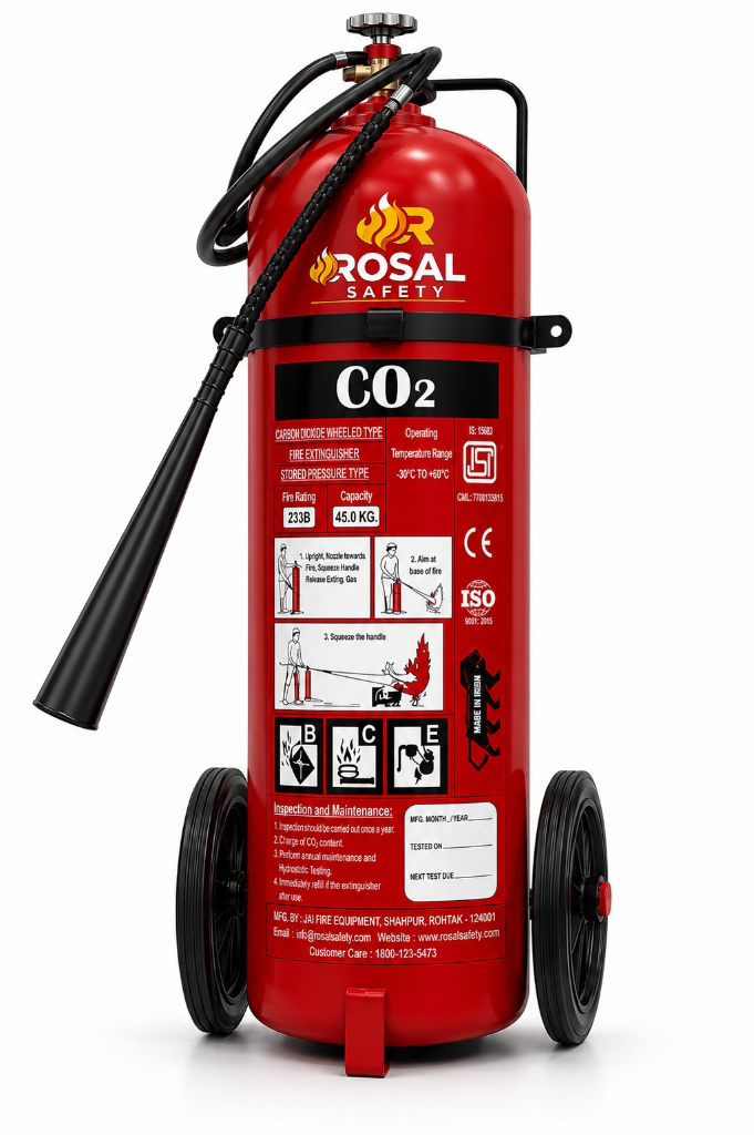 CO2 Wheeled Fire Extinguisher 45KG