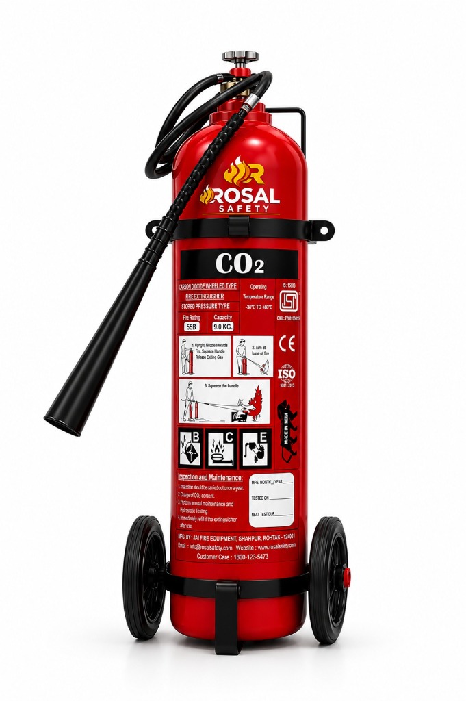 CO2 Wheeled Fire Extinguisher 9KG
