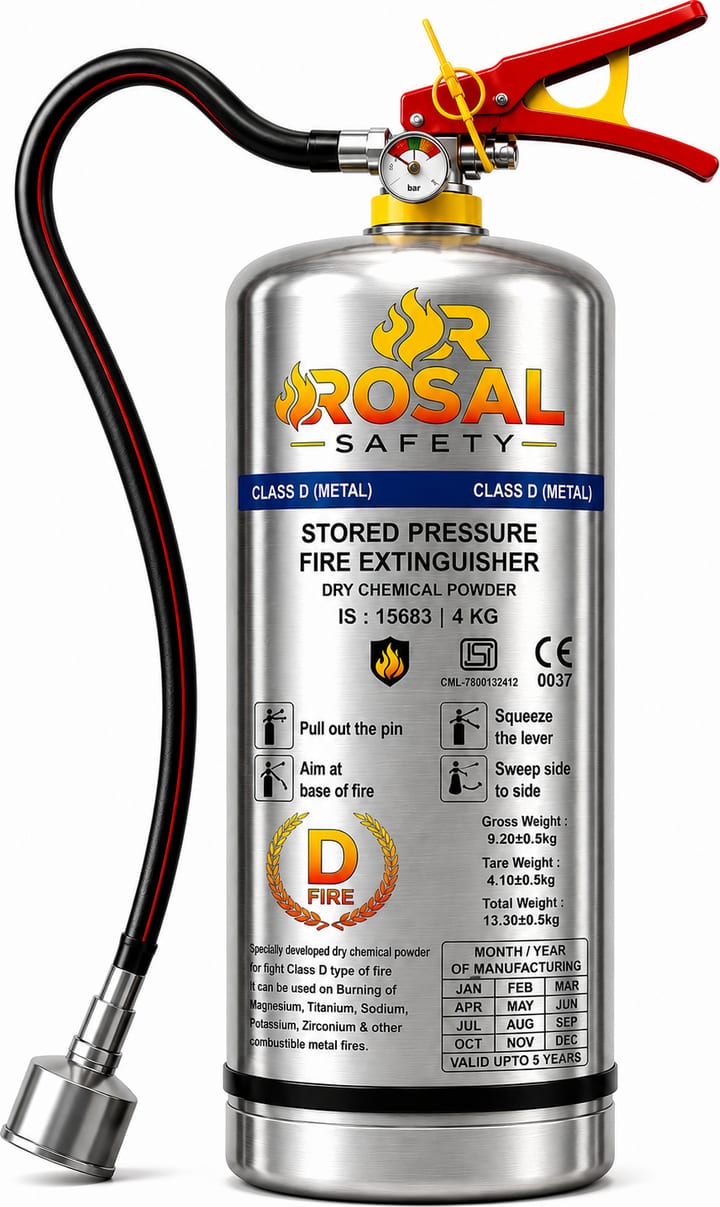 D-Type Metal SS Fire Extinguisher