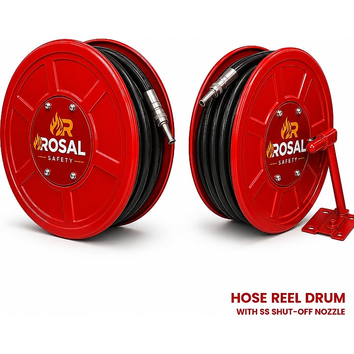 Hose Reel Drum Indian with SS Shut Off Nozzle