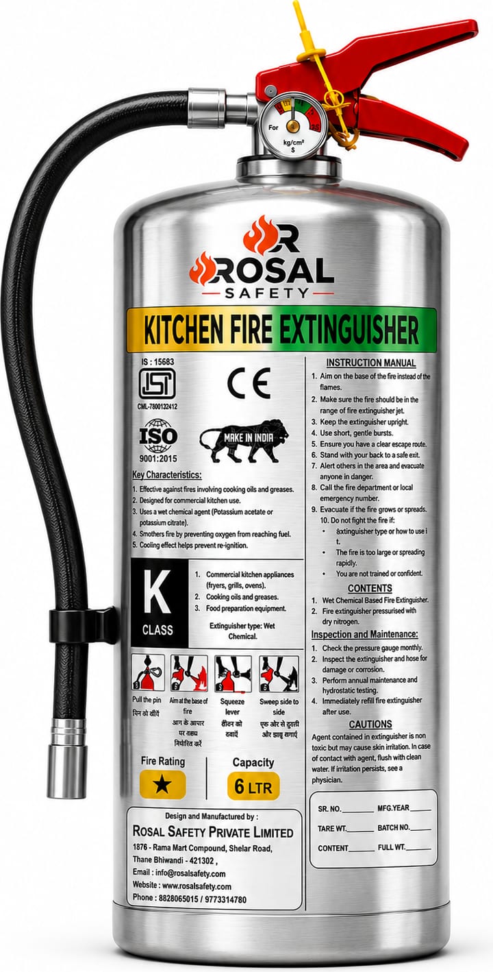 K-Type Kitchen Fire Extinguisher 6L