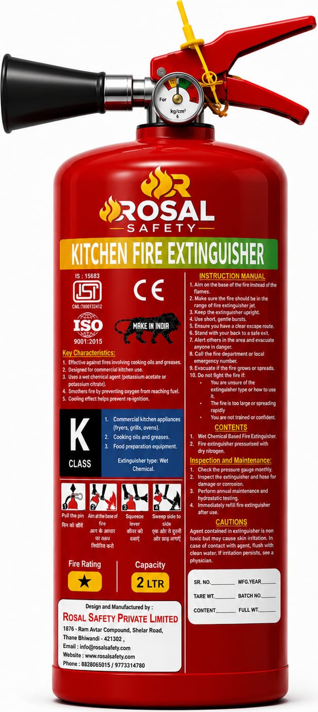K-Type Kitchen (Mild Steel) Kitchen Fire Extinguisher