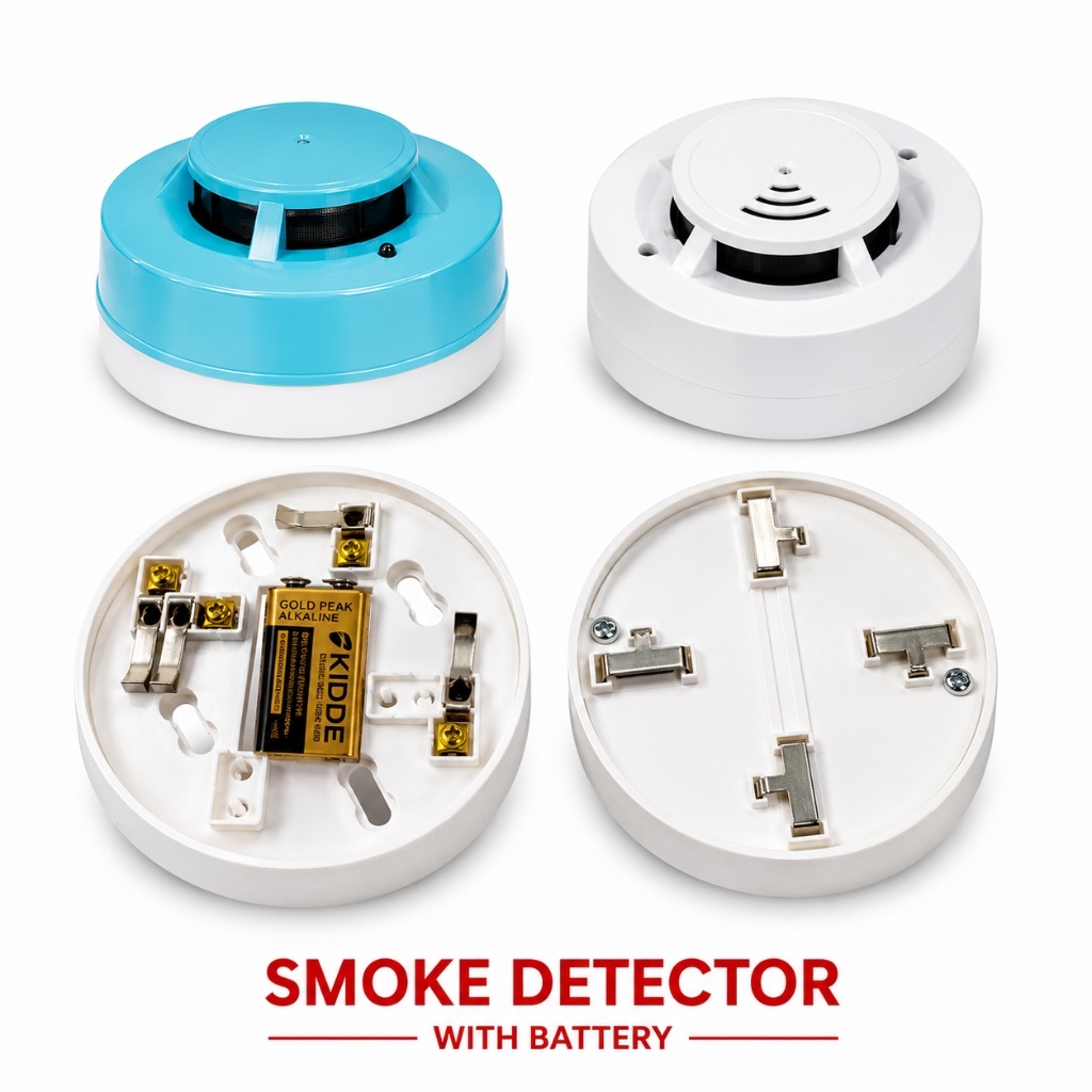 Smoke Detector with Battery