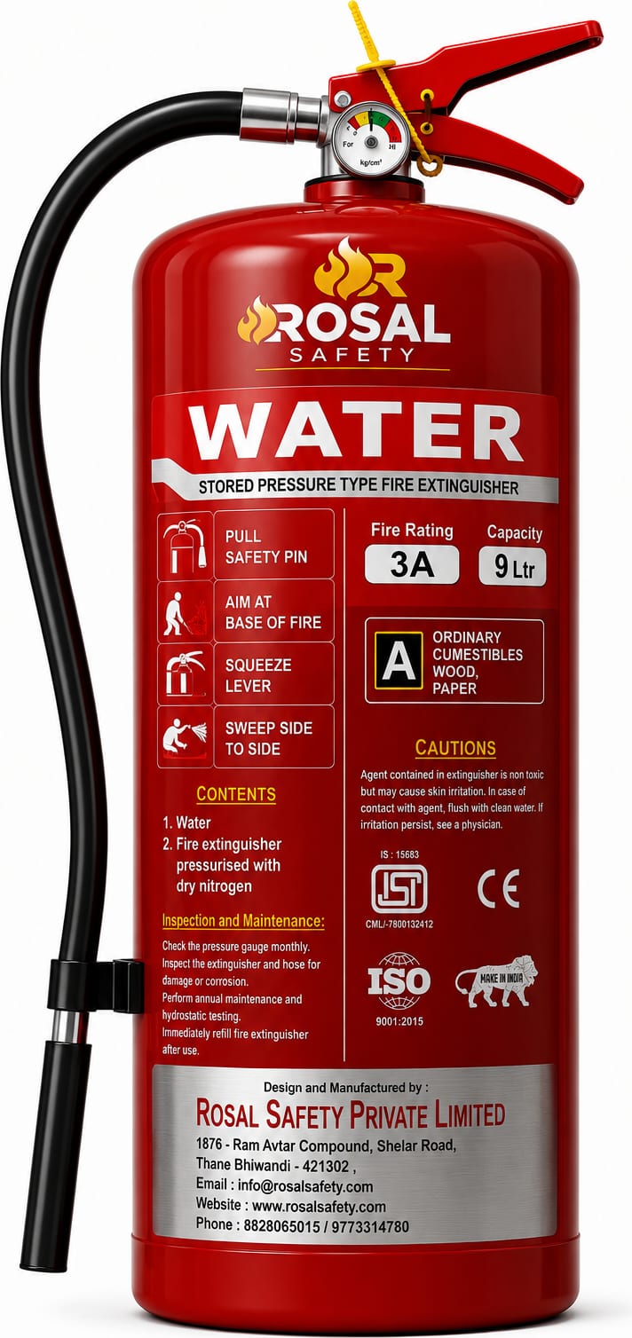 Water Fire Extinguisher 9L