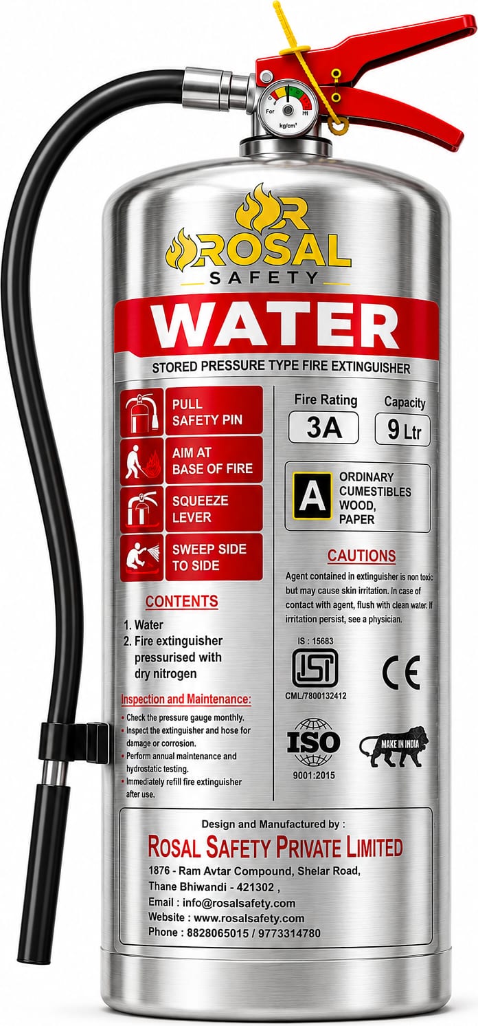 Water SS Fire Extinguisher 9L